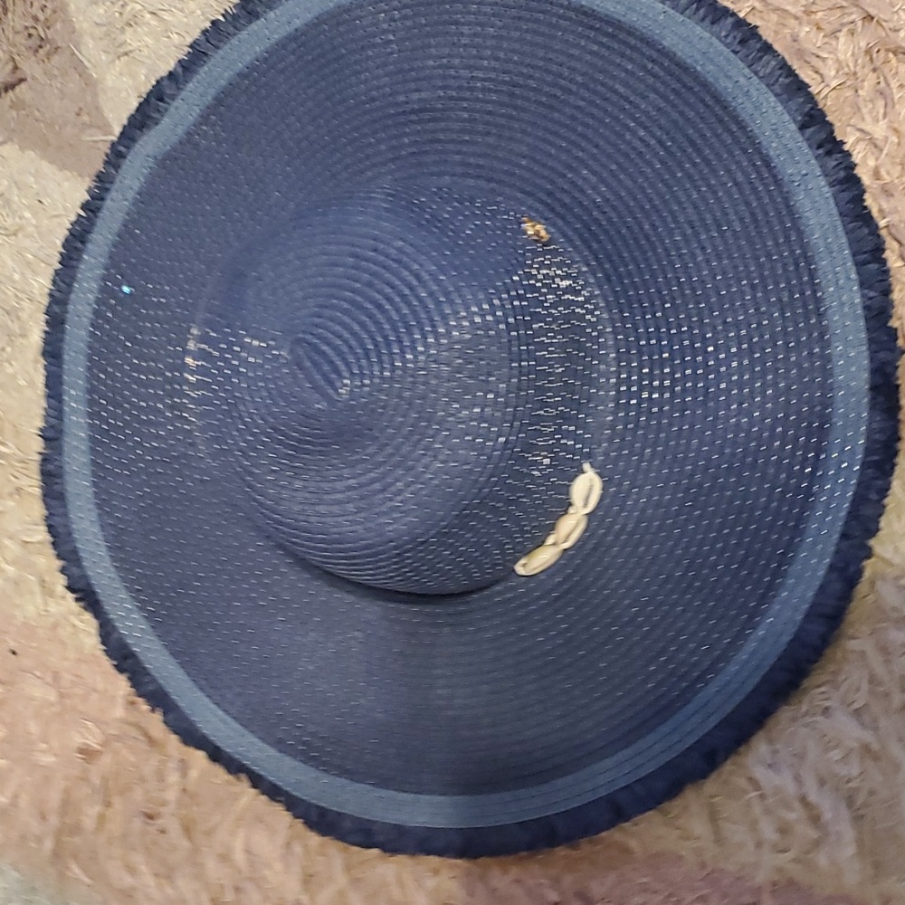 Adrienne Vittadini sun navy blue hat